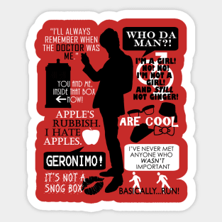 Doctor Who - 11th Doctor Quotes Sticker